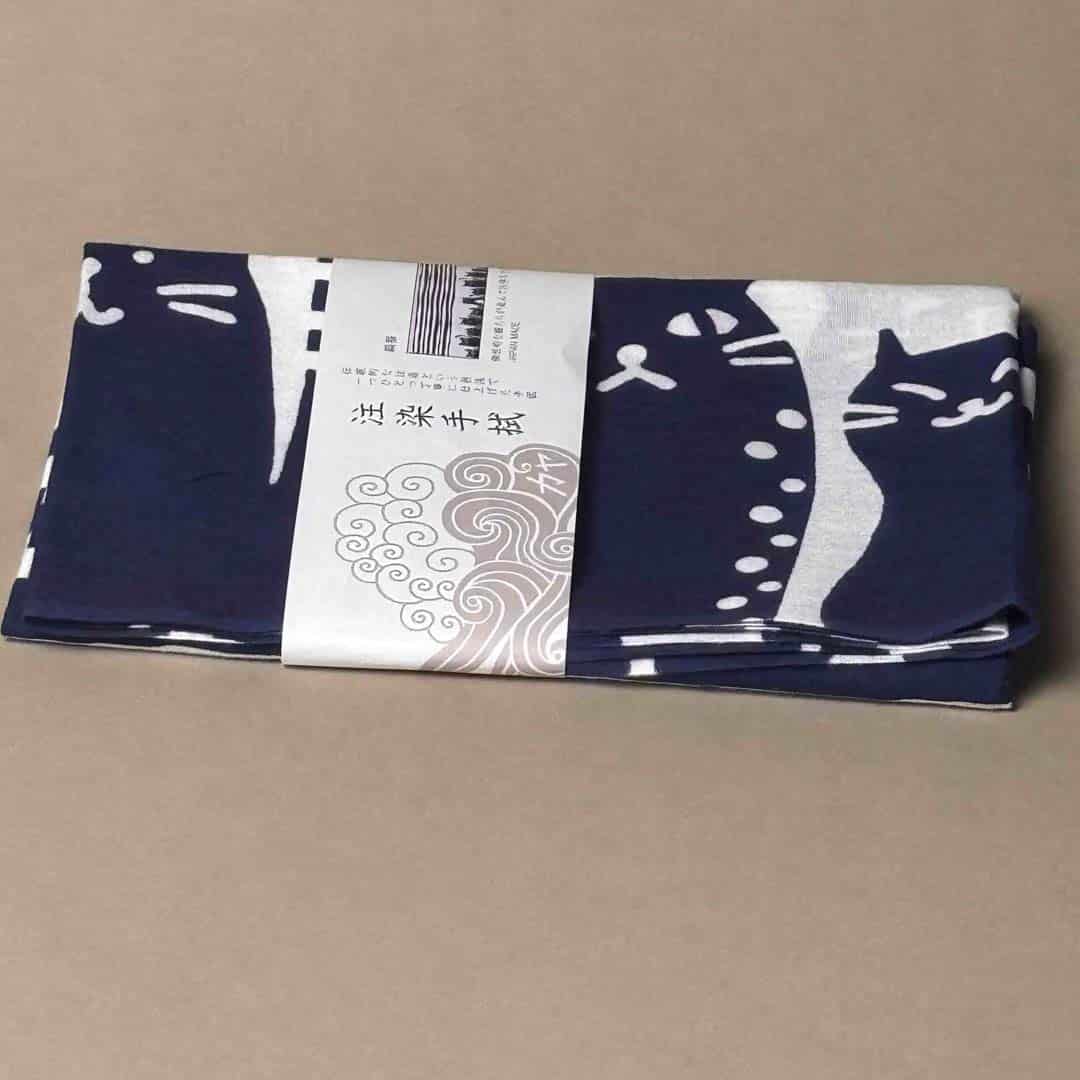 Tenugui japansk - katt eller uggla - Bild 4